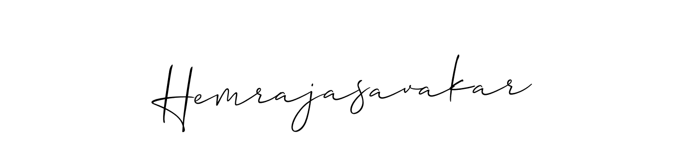 Design your own signature with our free online signature maker. With this signature software, you can create a handwritten (Allison_Script) signature for name Hemrajasavakar. Hemrajasavakar signature style 2 images and pictures png