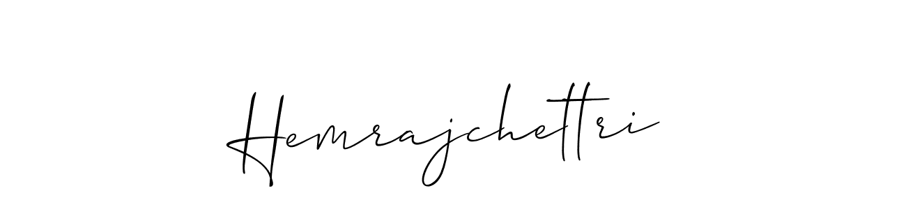 Also we have Hemrajchettri name is the best signature style. Create professional handwritten signature collection using Allison_Script autograph style. Hemrajchettri signature style 2 images and pictures png