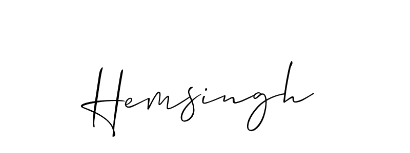 This is the best signature style for the Hemsingh name. Also you like these signature font (Allison_Script). Mix name signature. Hemsingh signature style 2 images and pictures png