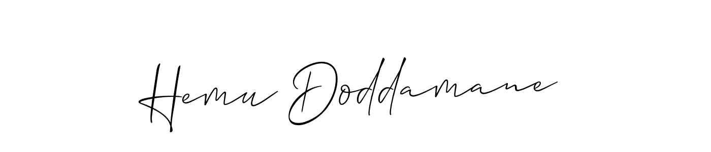 Best and Professional Signature Style for Hemu Doddamane. Allison_Script Best Signature Style Collection. Hemu Doddamane signature style 2 images and pictures png