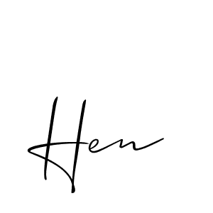 Make a beautiful signature design for name Hen. Use this online signature maker to create a handwritten signature for free. Hen signature style 2 images and pictures png