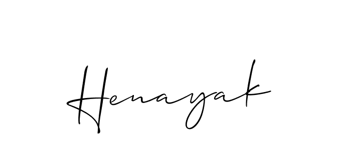 The best way (Allison_Script) to make a short signature is to pick only two or three words in your name. The name Henayak include a total of six letters. For converting this name. Henayak signature style 2 images and pictures png