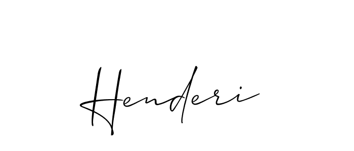 Make a beautiful signature design for name Henderi. Use this online signature maker to create a handwritten signature for free. Henderi signature style 2 images and pictures png