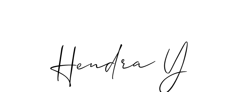 Allison_Script is a professional signature style that is perfect for those who want to add a touch of class to their signature. It is also a great choice for those who want to make their signature more unique. Get Hendra Y name to fancy signature for free. Hendra Y signature style 2 images and pictures png