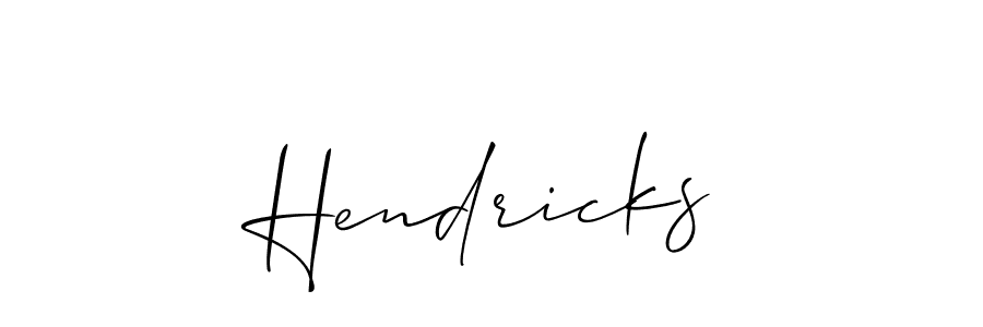 Make a beautiful signature design for name Hendricks. With this signature (Allison_Script) style, you can create a handwritten signature for free. Hendricks signature style 2 images and pictures png