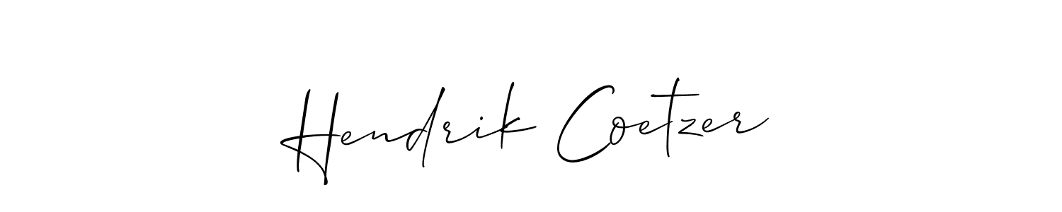 How to Draw Hendrik Coetzer signature style? Allison_Script is a latest design signature styles for name Hendrik Coetzer. Hendrik Coetzer signature style 2 images and pictures png
