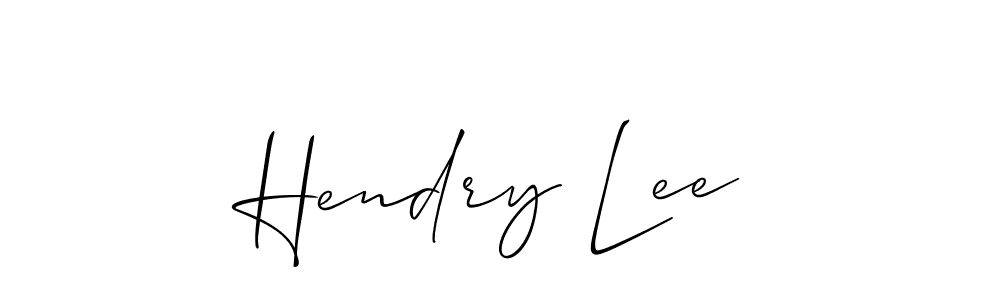 if you are searching for the best signature style for your name Hendry Lee. so please give up your signature search. here we have designed multiple signature styles  using Allison_Script. Hendry Lee signature style 2 images and pictures png