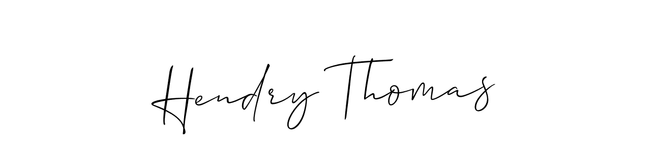 How to make Hendry Thomas signature? Allison_Script is a professional autograph style. Create handwritten signature for Hendry Thomas name. Hendry Thomas signature style 2 images and pictures png