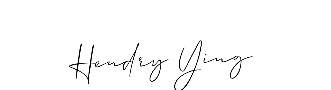 Once you've used our free online signature maker to create your best signature Allison_Script style, it's time to enjoy all of the benefits that Hendry Ying name signing documents. Hendry Ying signature style 2 images and pictures png