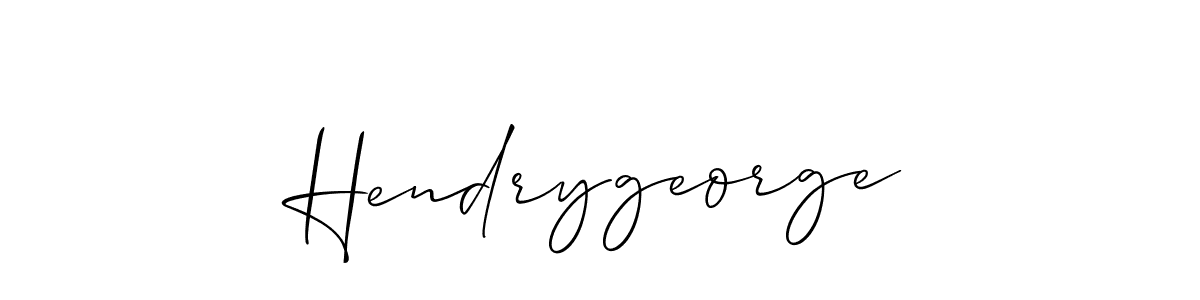 Create a beautiful signature design for name Hendrygeorge. With this signature (Allison_Script) fonts, you can make a handwritten signature for free. Hendrygeorge signature style 2 images and pictures png