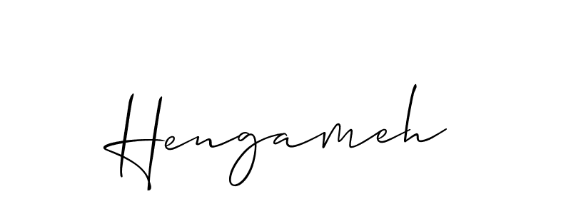 The best way (Allison_Script) to make a short signature is to pick only two or three words in your name. The name Hengameh include a total of six letters. For converting this name. Hengameh signature style 2 images and pictures png
