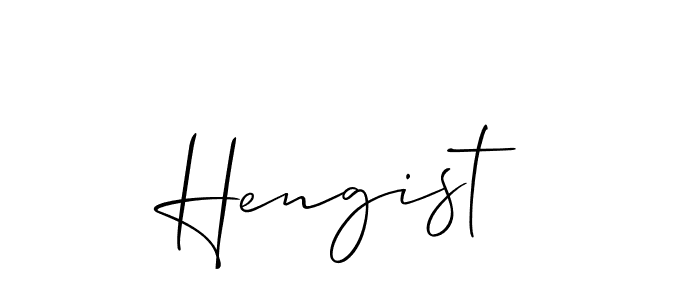 Also we have Hengist name is the best signature style. Create professional handwritten signature collection using Allison_Script autograph style. Hengist signature style 2 images and pictures png