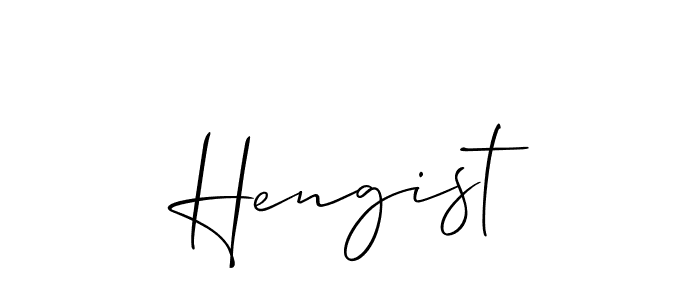 Also we have Hengist name is the best signature style. Create professional handwritten signature collection using Allison_Script autograph style. Hengist signature style 2 images and pictures png