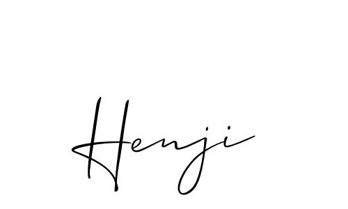 Also You can easily find your signature by using the search form. We will create Henji name handwritten signature images for you free of cost using Allison_Script sign style. Henji signature style 2 images and pictures png