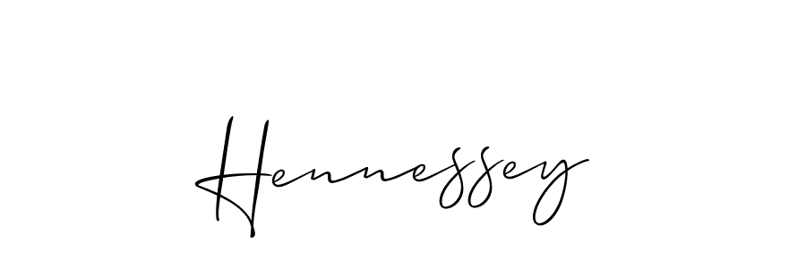 Create a beautiful signature design for name Hennessey. With this signature (Allison_Script) fonts, you can make a handwritten signature for free. Hennessey signature style 2 images and pictures png