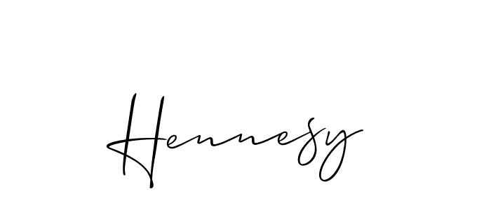 Use a signature maker to create a handwritten signature online. With this signature software, you can design (Allison_Script) your own signature for name Hennesy. Hennesy signature style 2 images and pictures png