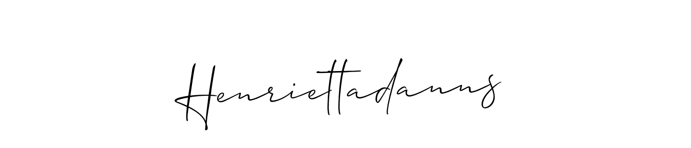 How to Draw Henriettadanns signature style? Allison_Script is a latest design signature styles for name Henriettadanns. Henriettadanns signature style 2 images and pictures png