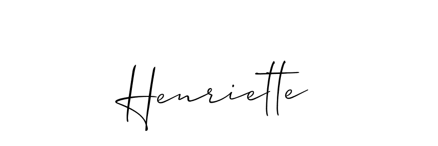 Henriette stylish signature style. Best Handwritten Sign (Allison_Script) for my name. Handwritten Signature Collection Ideas for my name Henriette. Henriette signature style 2 images and pictures png