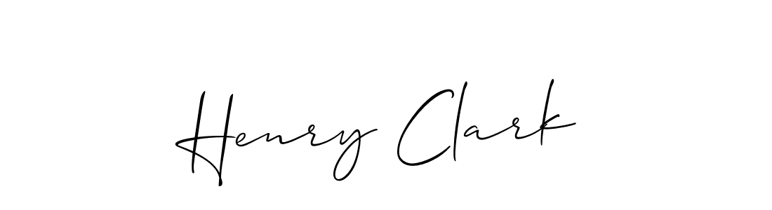 Design your own signature with our free online signature maker. With this signature software, you can create a handwritten (Allison_Script) signature for name Henry Clark. Henry Clark signature style 2 images and pictures png
