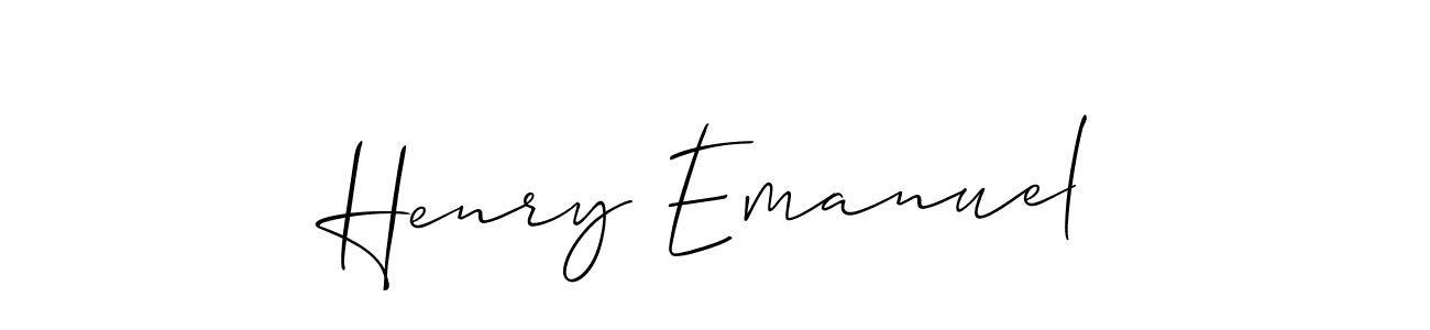 Henry Emanuel stylish signature style. Best Handwritten Sign (Allison_Script) for my name. Handwritten Signature Collection Ideas for my name Henry Emanuel. Henry Emanuel signature style 2 images and pictures png