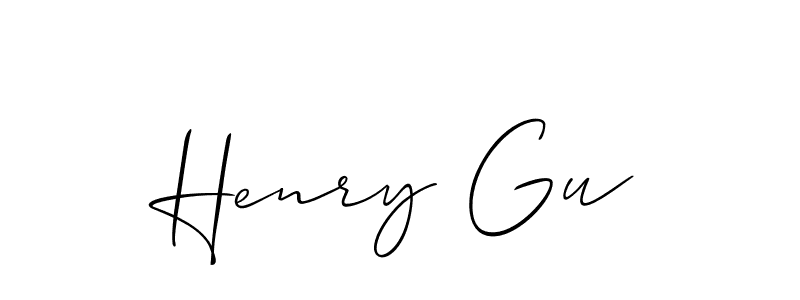 if you are searching for the best signature style for your name Henry Gu. so please give up your signature search. here we have designed multiple signature styles  using Allison_Script. Henry Gu signature style 2 images and pictures png