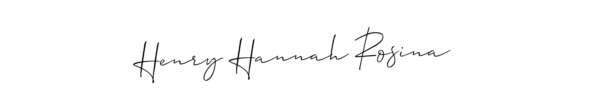 Make a beautiful signature design for name Henry Hannah Rosina. With this signature (Allison_Script) style, you can create a handwritten signature for free. Henry Hannah Rosina signature style 2 images and pictures png