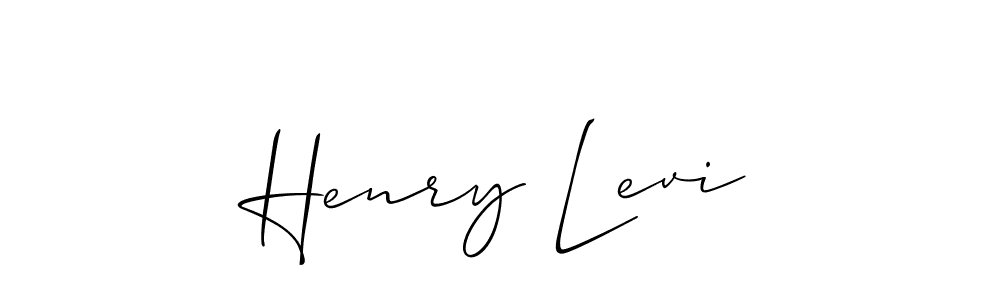 Use a signature maker to create a handwritten signature online. With this signature software, you can design (Allison_Script) your own signature for name Henry Levi. Henry Levi signature style 2 images and pictures png