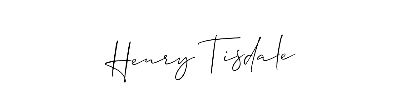Make a beautiful signature design for name Henry Tisdale. With this signature (Allison_Script) style, you can create a handwritten signature for free. Henry Tisdale signature style 2 images and pictures png