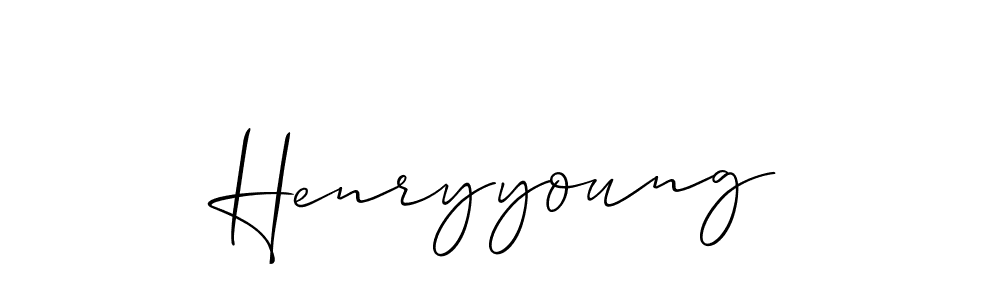 You should practise on your own different ways (Allison_Script) to write your name (Henryyoung) in signature. don't let someone else do it for you. Henryyoung signature style 2 images and pictures png