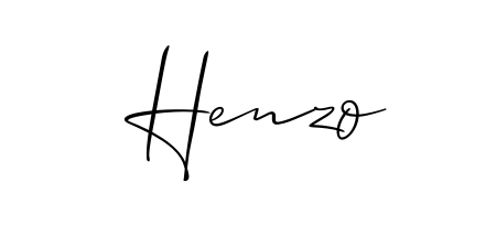 How to Draw Henzo signature style? Allison_Script is a latest design signature styles for name Henzo. Henzo signature style 2 images and pictures png