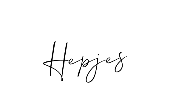 Similarly Allison_Script is the best handwritten signature design. Signature creator online .You can use it as an online autograph creator for name Hepjes. Hepjes signature style 2 images and pictures png