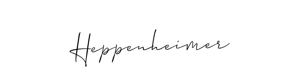 Make a beautiful signature design for name Heppenheimer. With this signature (Allison_Script) style, you can create a handwritten signature for free. Heppenheimer signature style 2 images and pictures png