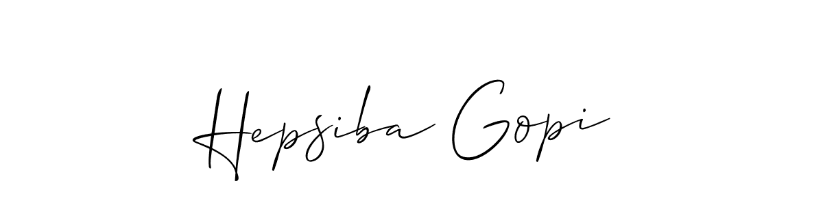 The best way (Allison_Script) to make a short signature is to pick only two or three words in your name. The name Hepsiba Gopi include a total of six letters. For converting this name. Hepsiba Gopi signature style 2 images and pictures png