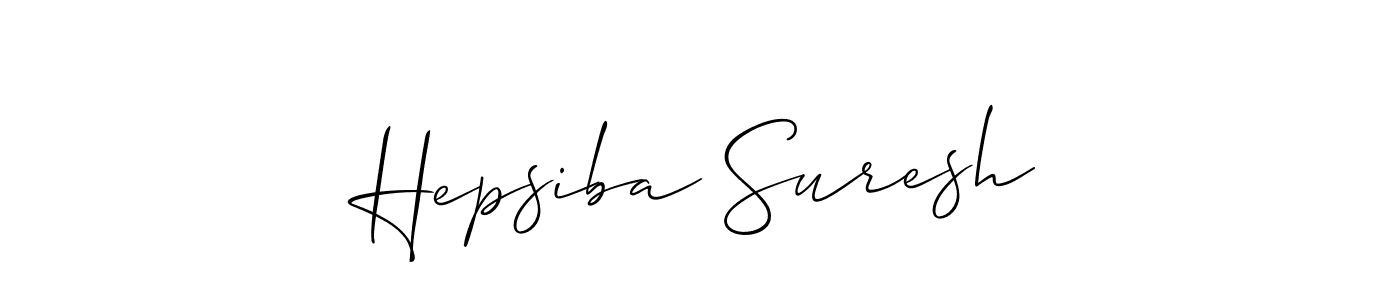 This is the best signature style for the Hepsiba Suresh name. Also you like these signature font (Allison_Script). Mix name signature. Hepsiba Suresh signature style 2 images and pictures png