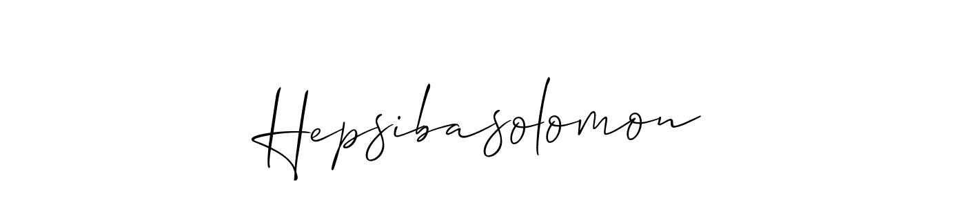 The best way (Allison_Script) to make a short signature is to pick only two or three words in your name. The name Hepsibasolomon include a total of six letters. For converting this name. Hepsibasolomon signature style 2 images and pictures png