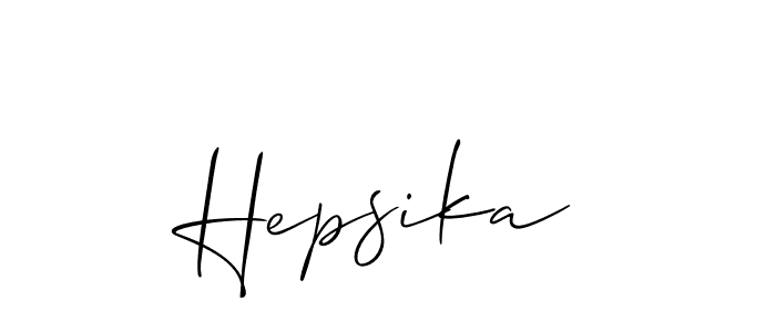 Make a beautiful signature design for name Hepsika. Use this online signature maker to create a handwritten signature for free. Hepsika signature style 2 images and pictures png