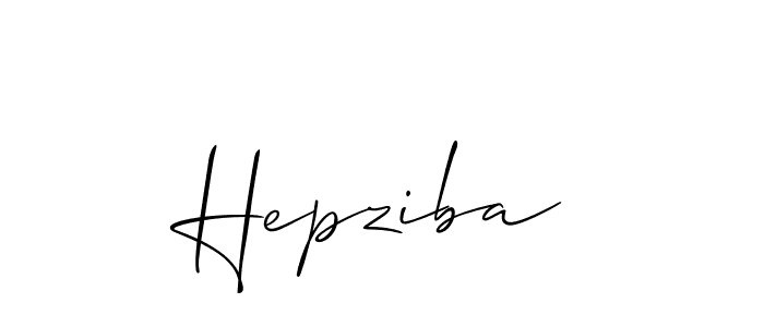 How to make Hepziba signature? Allison_Script is a professional autograph style. Create handwritten signature for Hepziba name. Hepziba signature style 2 images and pictures png