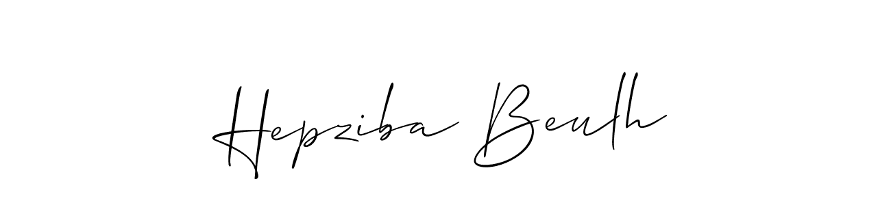 Design your own signature with our free online signature maker. With this signature software, you can create a handwritten (Allison_Script) signature for name Hepziba Beulh. Hepziba Beulh signature style 2 images and pictures png