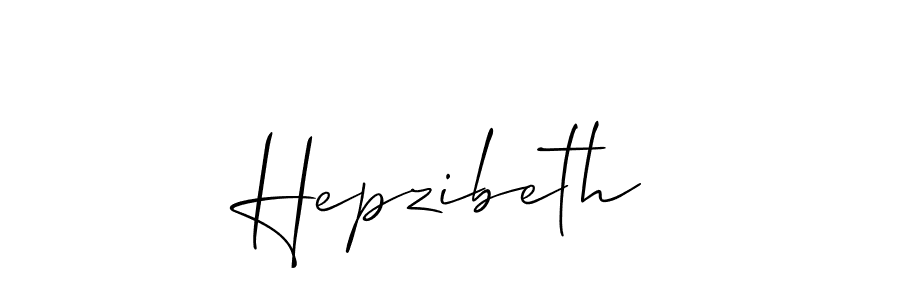 Create a beautiful signature design for name Hepzibeth. With this signature (Allison_Script) fonts, you can make a handwritten signature for free. Hepzibeth signature style 2 images and pictures png
