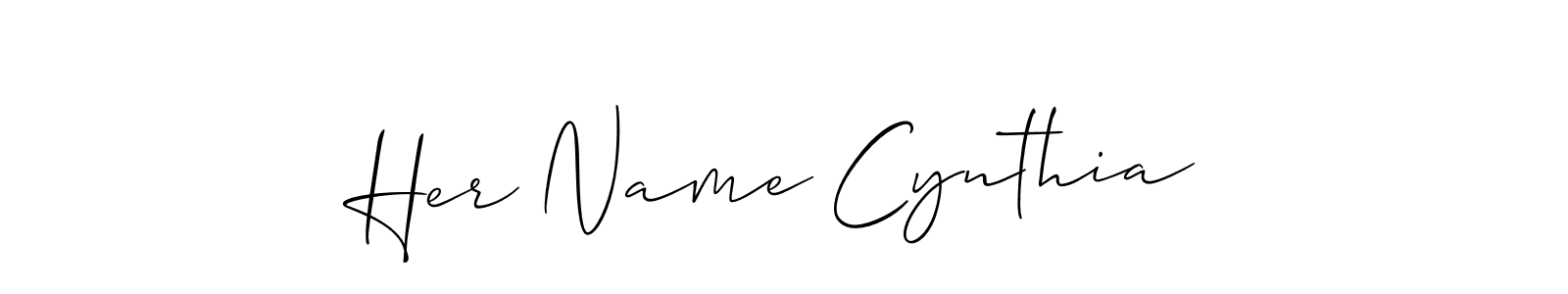 Make a beautiful signature design for name Her Name Cynthia. Use this online signature maker to create a handwritten signature for free. Her Name Cynthia signature style 2 images and pictures png