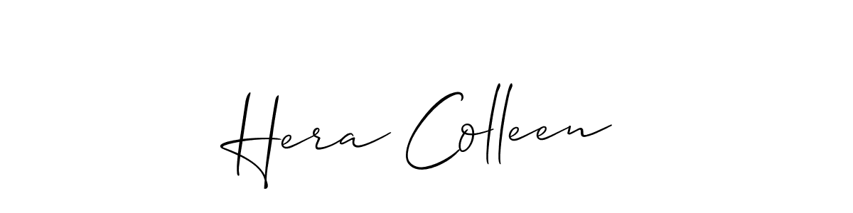 See photos of Hera Colleen official signature by Spectra . Check more albums & portfolios. Read reviews & check more about Allison_Script font. Hera Colleen signature style 2 images and pictures png