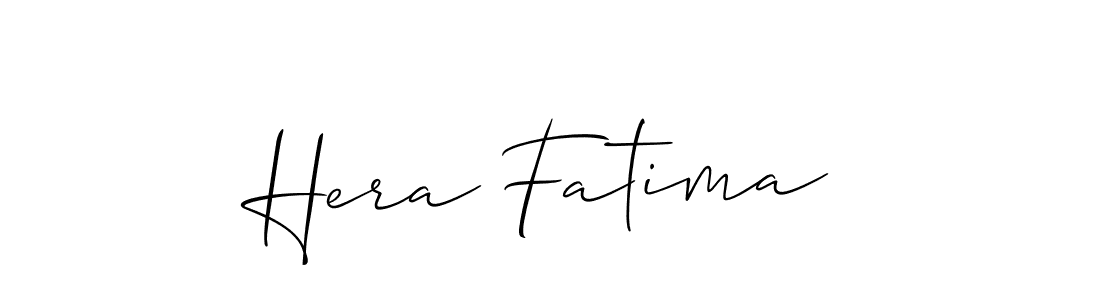 Create a beautiful signature design for name Hera Fatima. With this signature (Allison_Script) fonts, you can make a handwritten signature for free. Hera Fatima signature style 2 images and pictures png