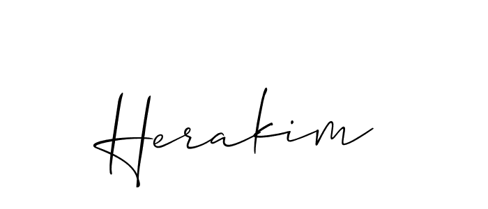 How to make Herakim name signature. Use Allison_Script style for creating short signs online. This is the latest handwritten sign. Herakim signature style 2 images and pictures png