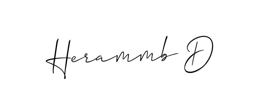 Make a beautiful signature design for name Herammb D. Use this online signature maker to create a handwritten signature for free. Herammb D signature style 2 images and pictures png