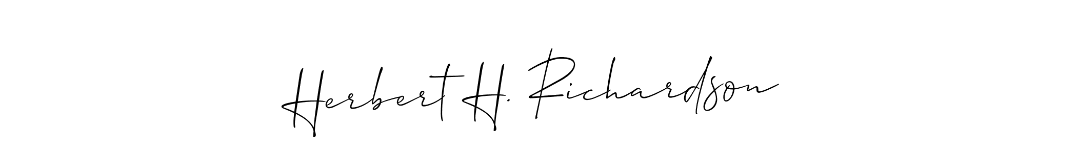 Once you've used our free online signature maker to create your best signature Allison_Script style, it's time to enjoy all of the benefits that Herbert H. Richardson name signing documents. Herbert H. Richardson signature style 2 images and pictures png