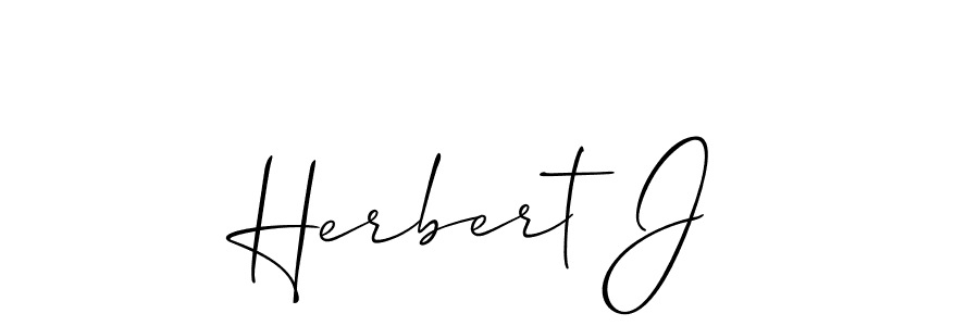 It looks lik you need a new signature style for name Herbert J. Design unique handwritten (Allison_Script) signature with our free signature maker in just a few clicks. Herbert J signature style 2 images and pictures png