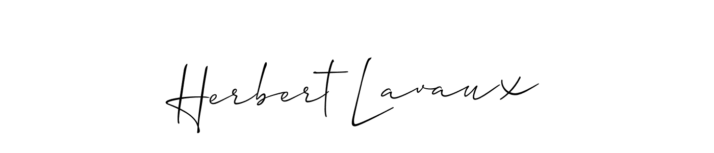 Allison_Script is a professional signature style that is perfect for those who want to add a touch of class to their signature. It is also a great choice for those who want to make their signature more unique. Get Herbert Lavaux name to fancy signature for free. Herbert Lavaux signature style 2 images and pictures png