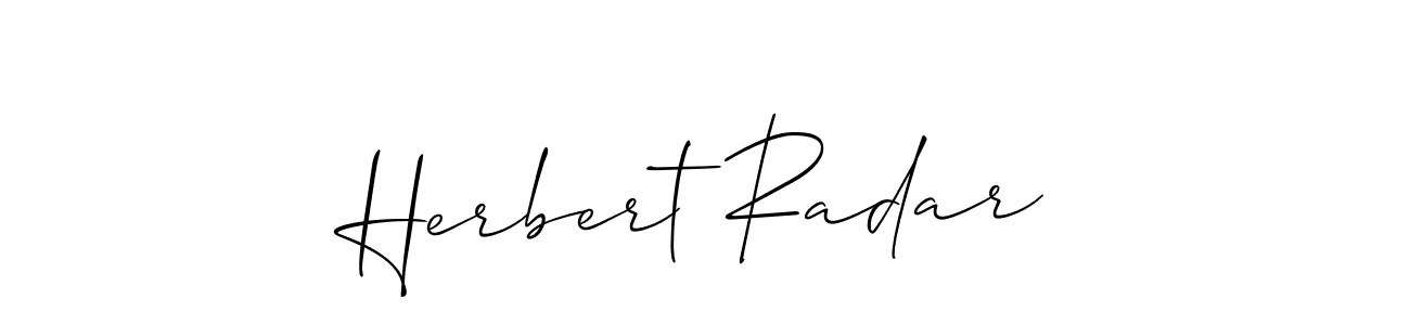 if you are searching for the best signature style for your name Herbert Radar. so please give up your signature search. here we have designed multiple signature styles  using Allison_Script. Herbert Radar signature style 2 images and pictures png