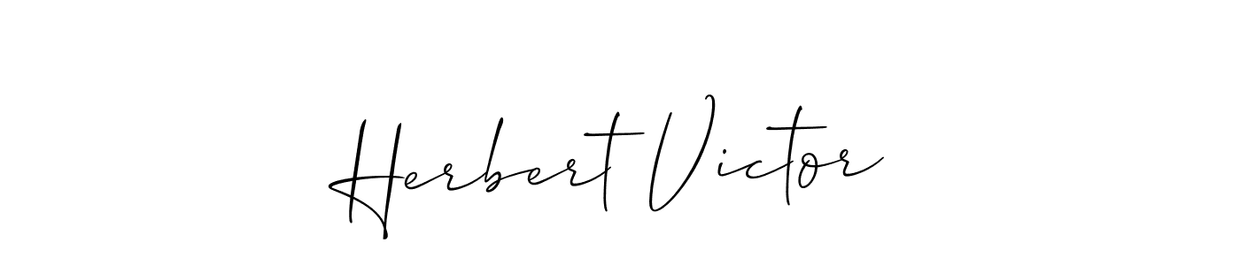 It looks lik you need a new signature style for name Herbert Victor. Design unique handwritten (Allison_Script) signature with our free signature maker in just a few clicks. Herbert Victor signature style 2 images and pictures png