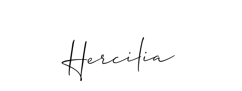 Similarly Allison_Script is the best handwritten signature design. Signature creator online .You can use it as an online autograph creator for name Hercilia. Hercilia signature style 2 images and pictures png